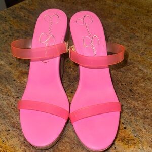 Jessica Simpson Hot Pink Sandals